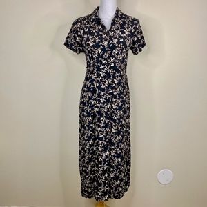 Gap 90's 00's Y2K Floral Midi Dress XS